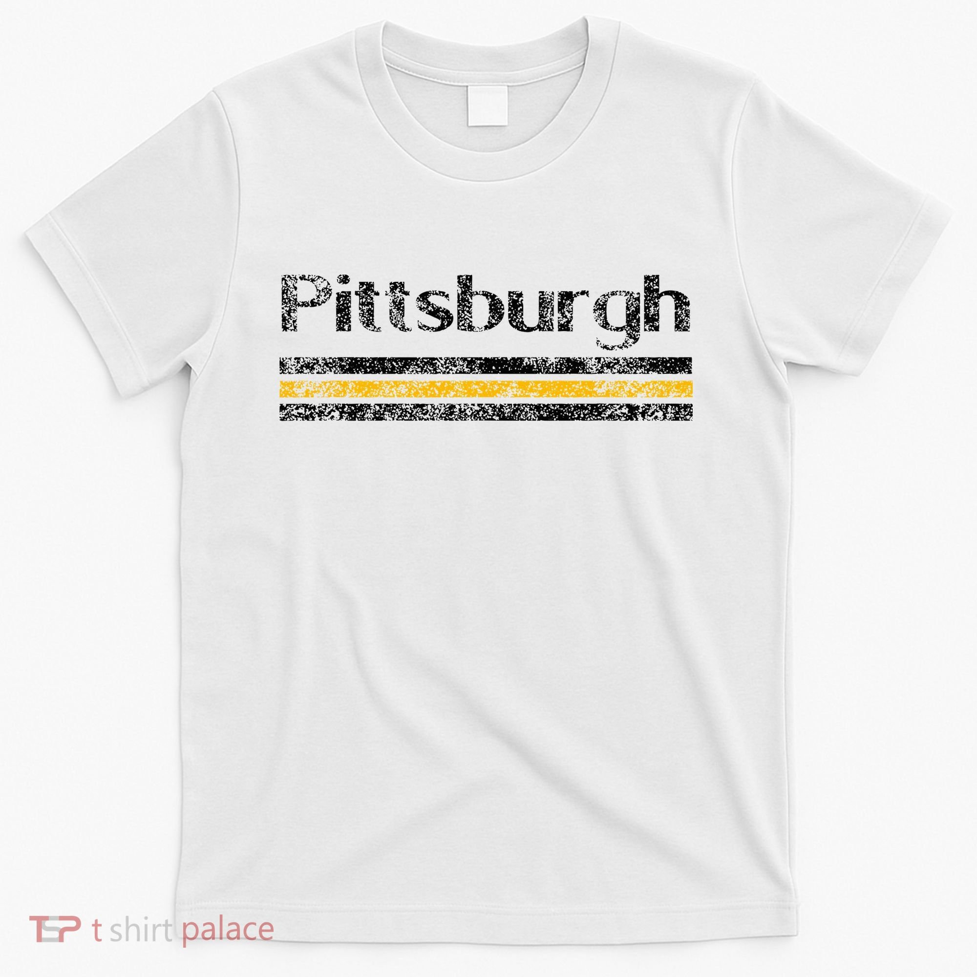 Pittsburgh Pennsylvania Retro Vintage Weathered Throwback T-Shirt