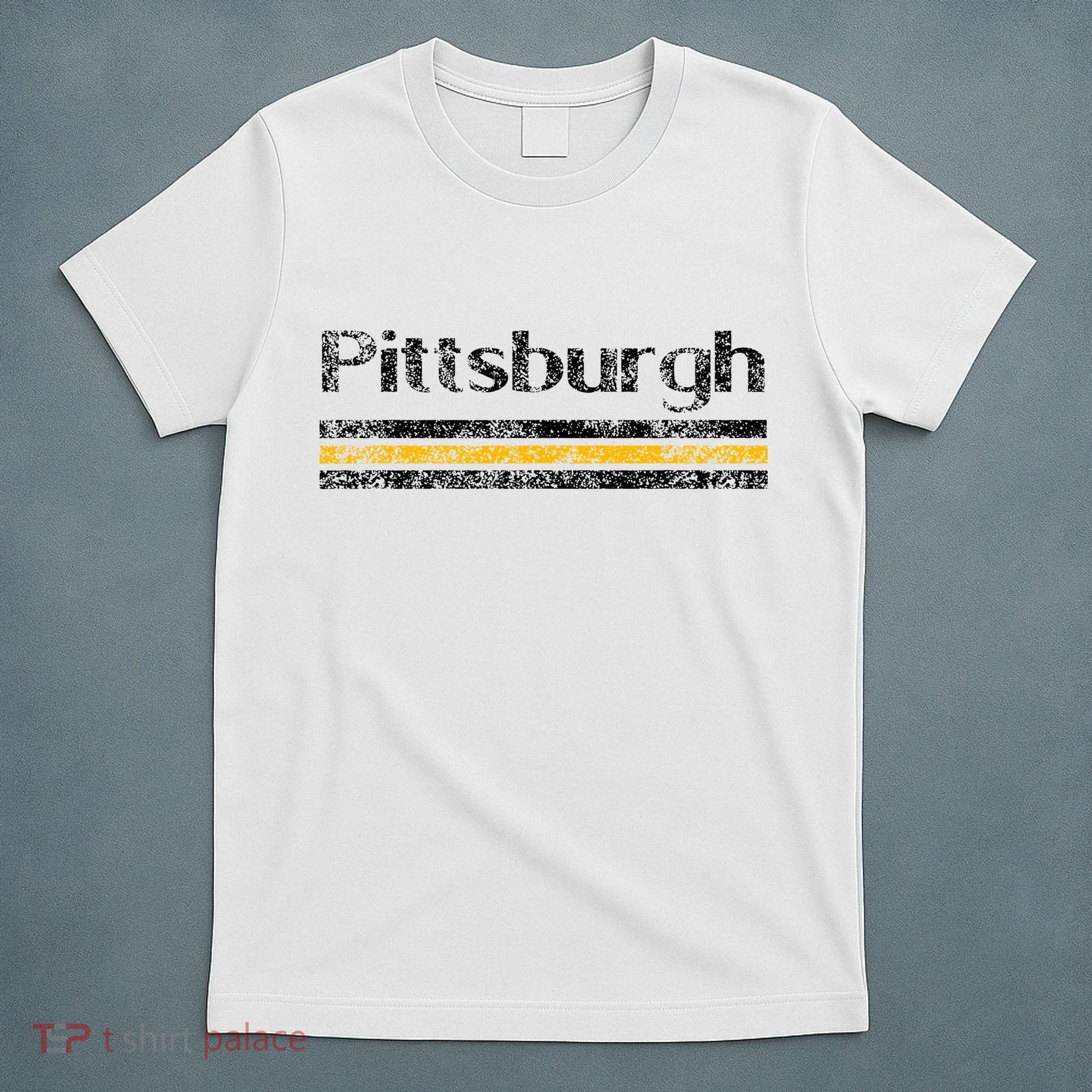 Pittsburgh Pennsylvania Retro Vintage Weathered Throwback T-Shirt