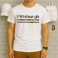 Pittsburgh Pennsylvania Retro Vintage Weathered Throwback T-Shirt thumb 6