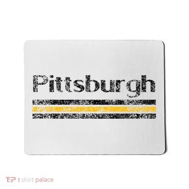 Pittsburgh Pennsylvania Retro Vintage Weathered Throwback Mousepad