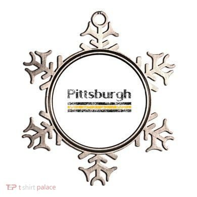 Pittsburgh Pennsylvania Retro Vintage Weathered Throwback Ornament