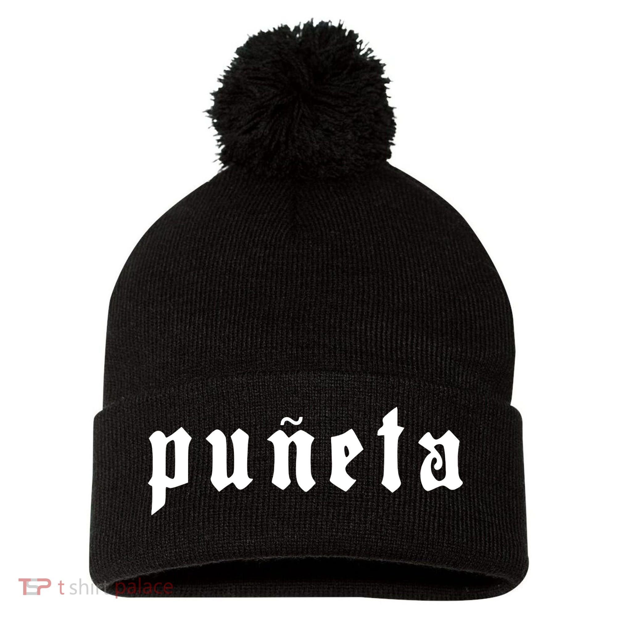 Puñeta Puerto Rico Pom Pom 12in Knit Beanie