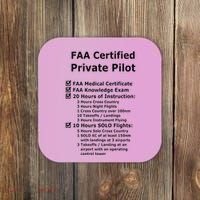 Private Pilot Requirements & Completion Checks Coaster thumb 0