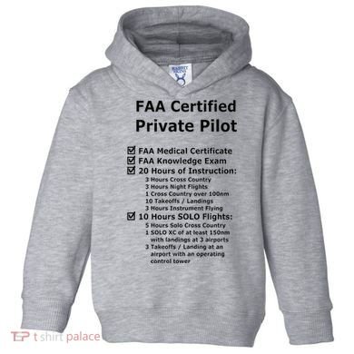 Private Pilot Requirements & Completion Checks Toddler Hoodie