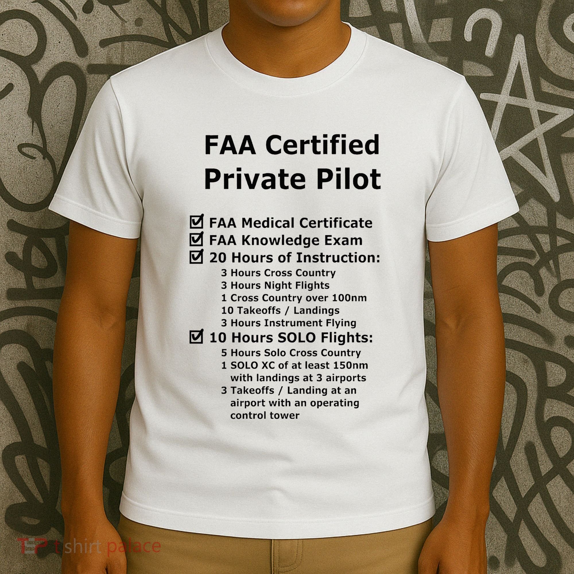 Private Pilot Requirements & Completion Checks T-Shirt