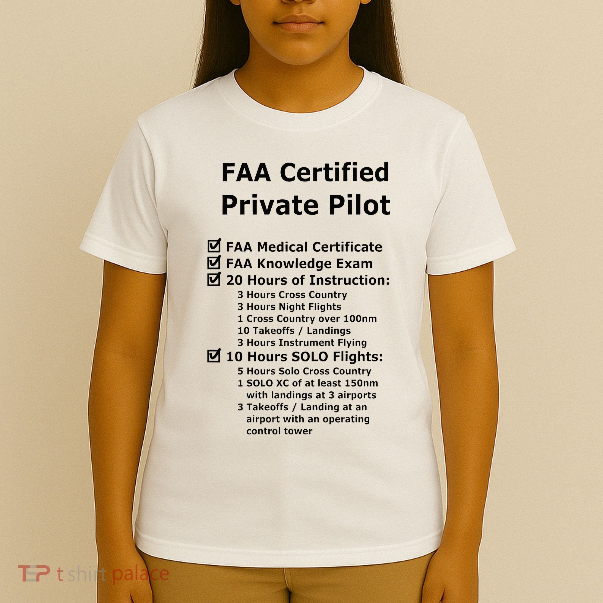 Private Pilot Requirements & Completion Checks T-Shirt