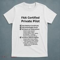 Private Pilot Requirements & Completion Checks T-Shirt thumb 5