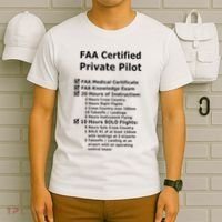 Private Pilot Requirements & Completion Checks T-Shirt thumb 6