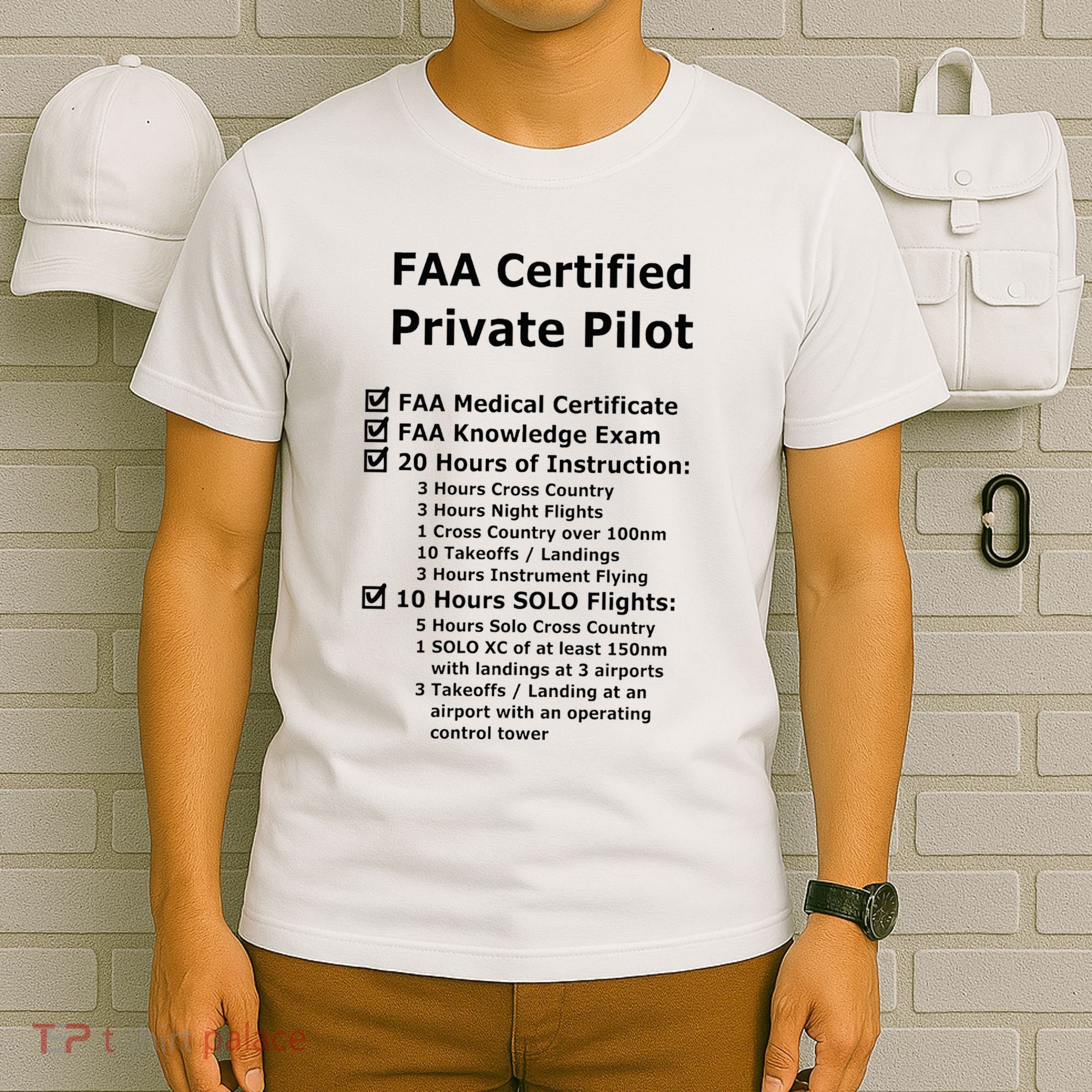 Private Pilot Requirements & Completion Checks T-Shirt
