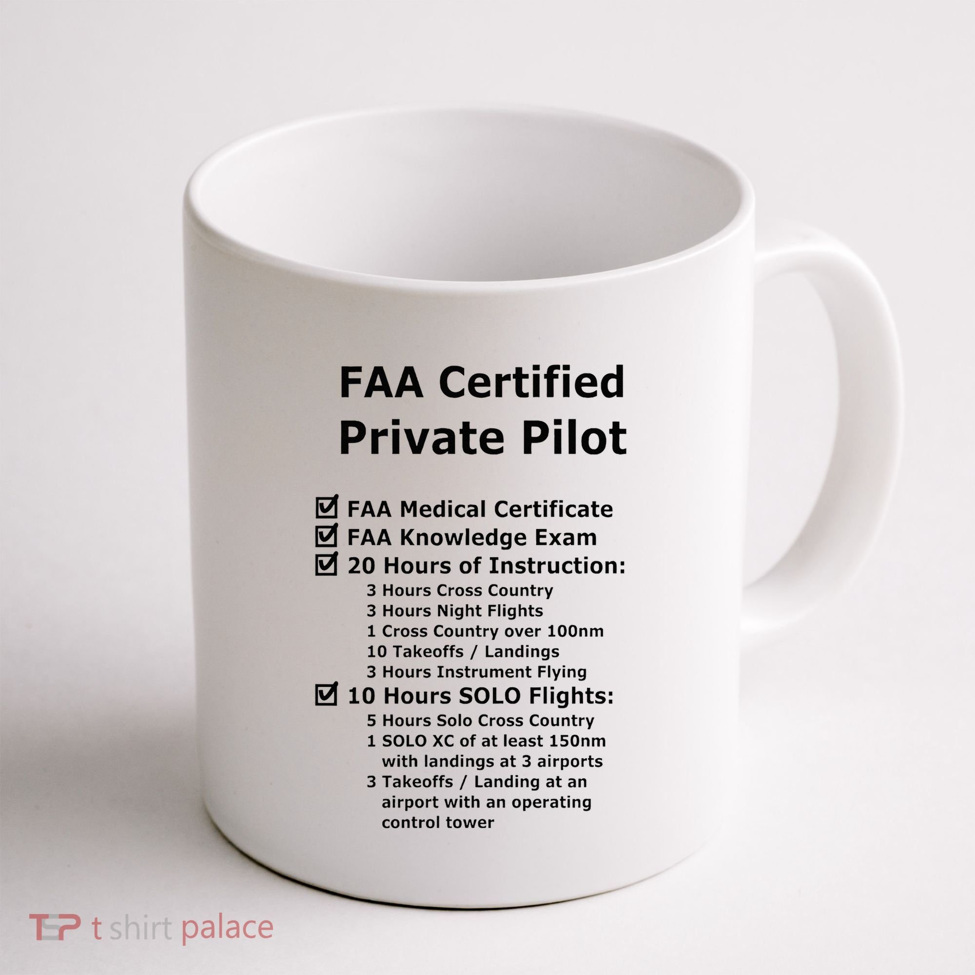 Private Pilot Requirements & Completion Checks Coffee Mug