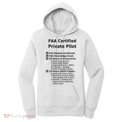 Private Pilot Requirements & Completion Checks Women's Hoodie