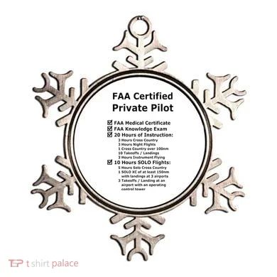 Private Pilot Requirements & Completion Checks Ornament