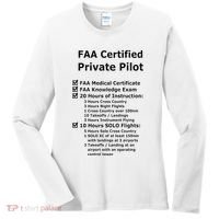Private Pilot Requirements & Completion Checks Women's Long Sleeve Shirt thumb 0