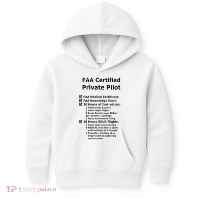 Private Pilot Requirements & Completion Checks Kids Hoodie