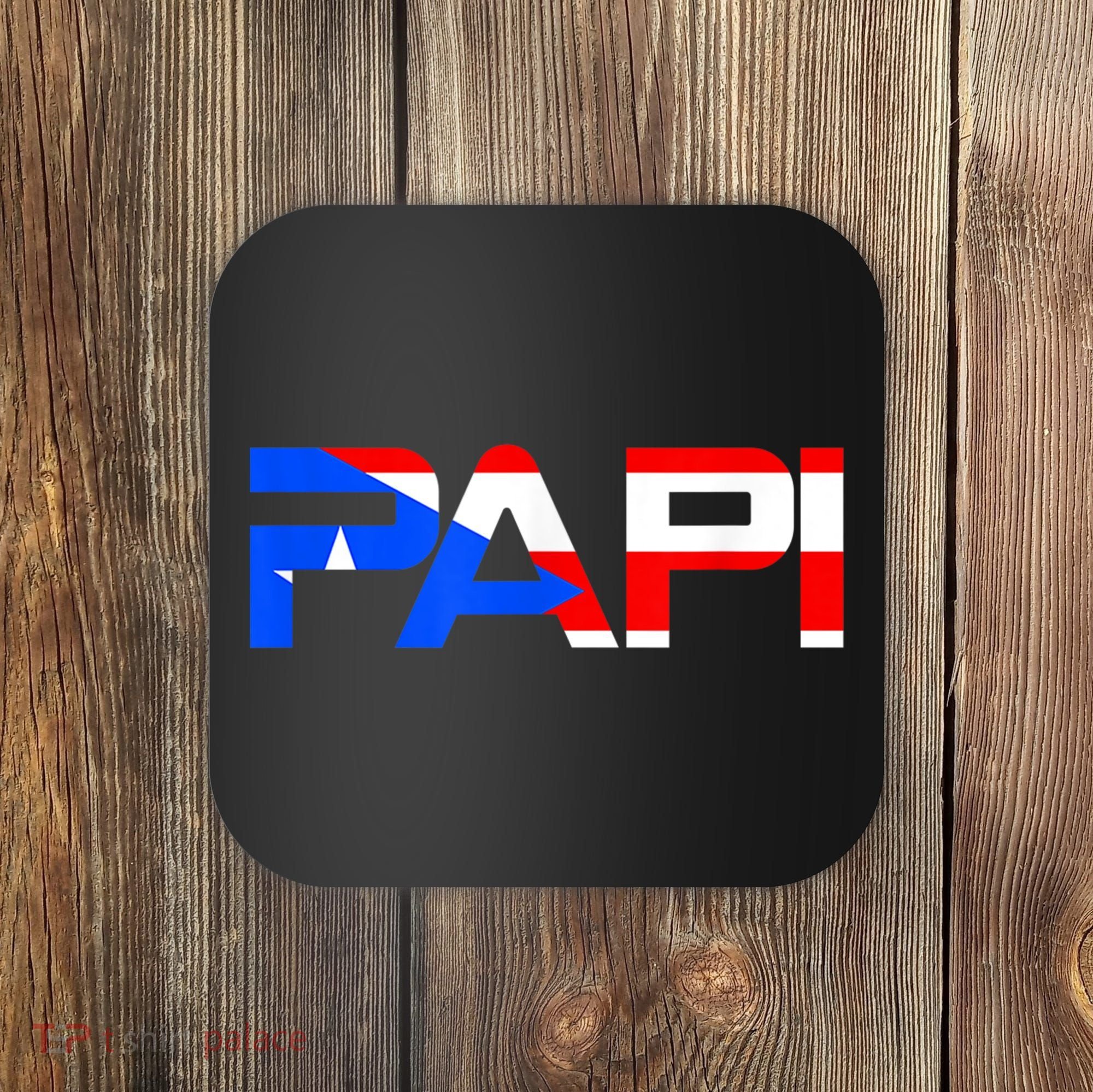 Papi Puerto Rico Flag Coaster