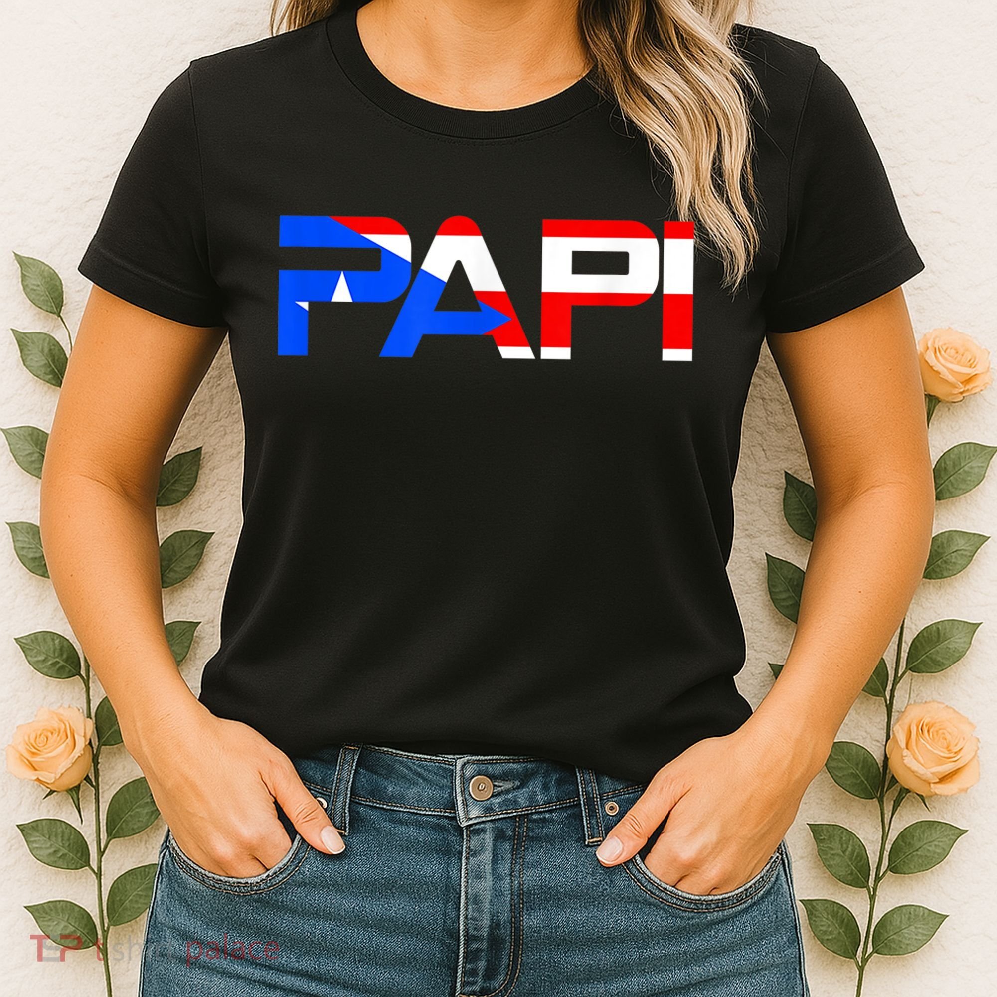 Papi Puerto Rico Flag Women's T-Shirt