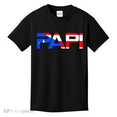 Papi Puerto Rico Flag Kids T-Shirt