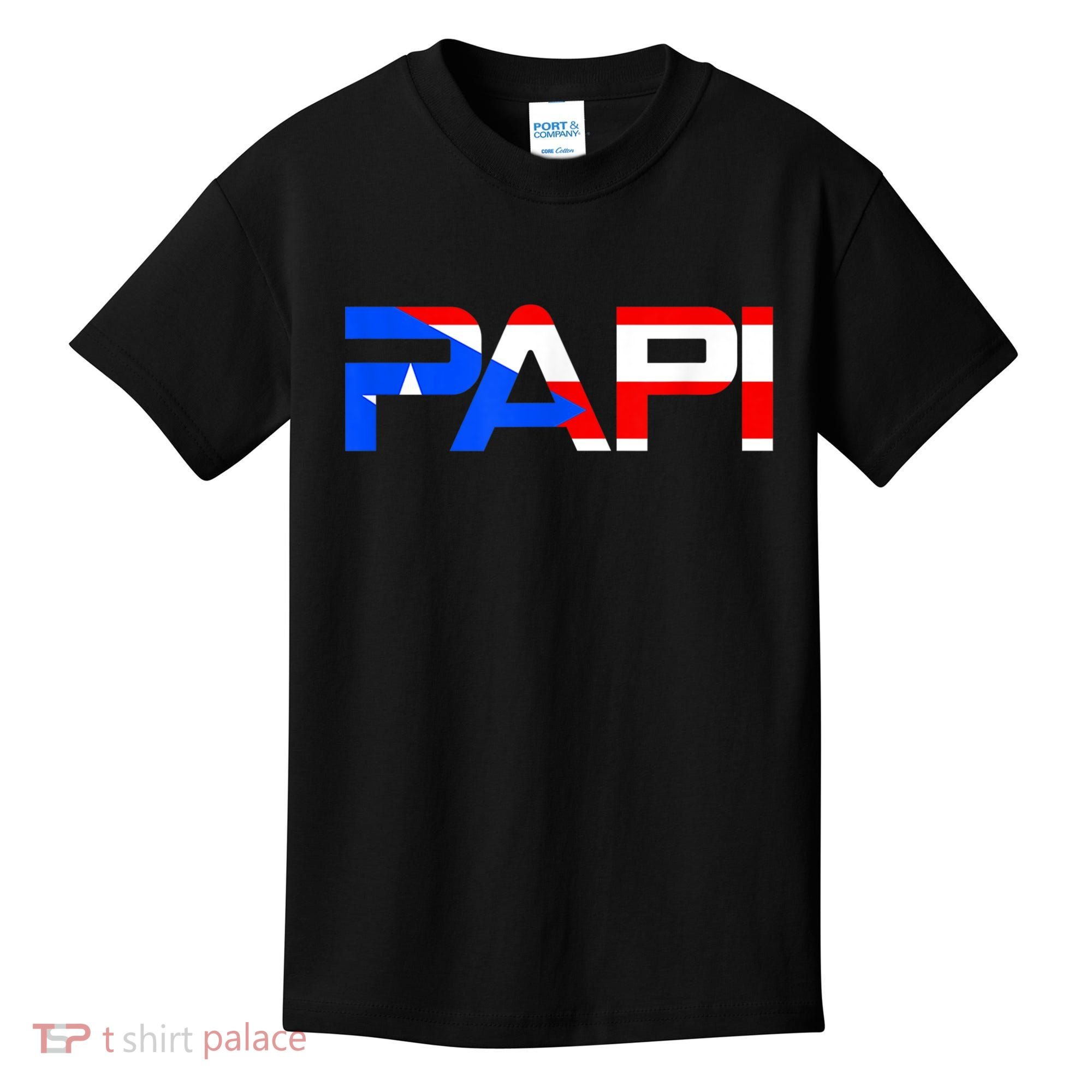 Papi Puerto Rico Flag Kids T-Shirt