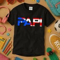 Papi Puerto Rico Flag Kids T-Shirt thumb 3