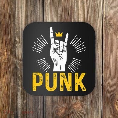 Punk Punk Rock Music Rocker Punker Coaster