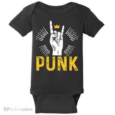 Punk Punk Rock Music Rocker Punker Baby Bodysuit