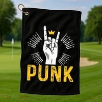 Punk Punk Rock Music Rocker Punker Golf Towel thumb 1