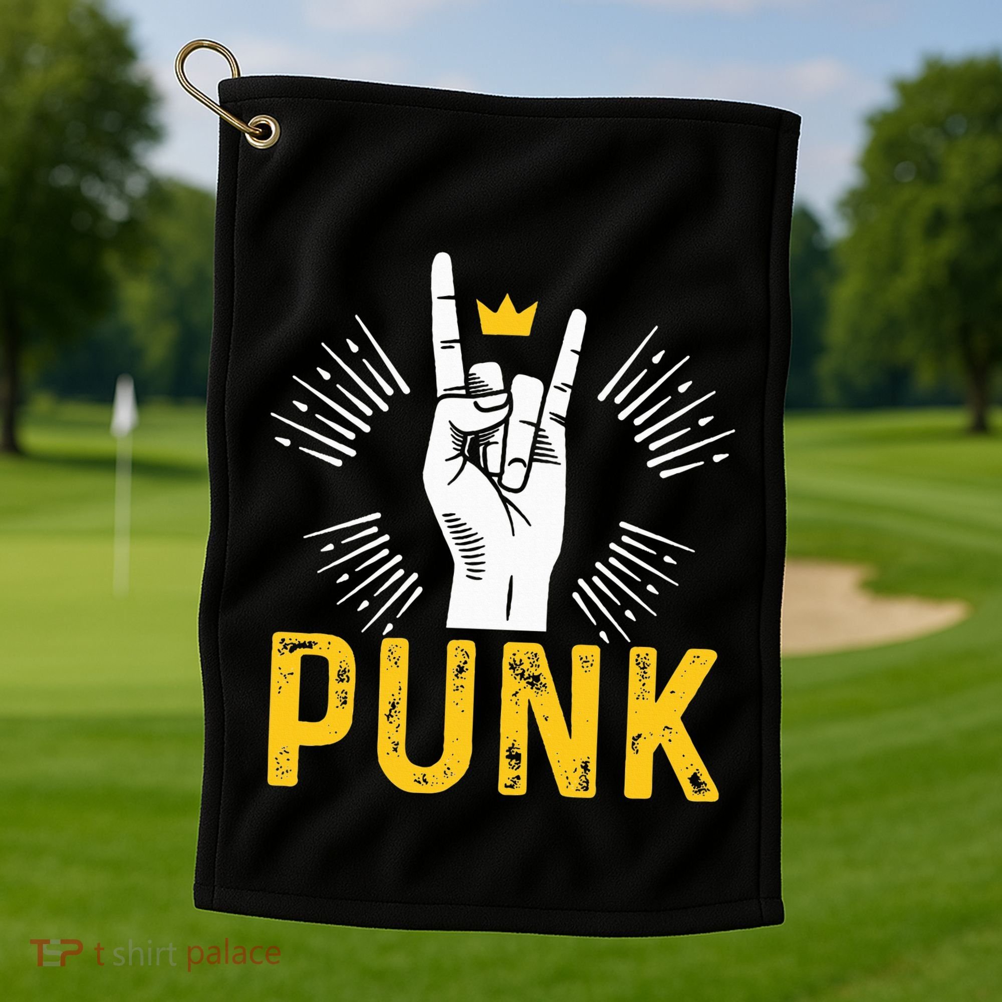 Punk Punk Rock Music Rocker Punker Golf Towel