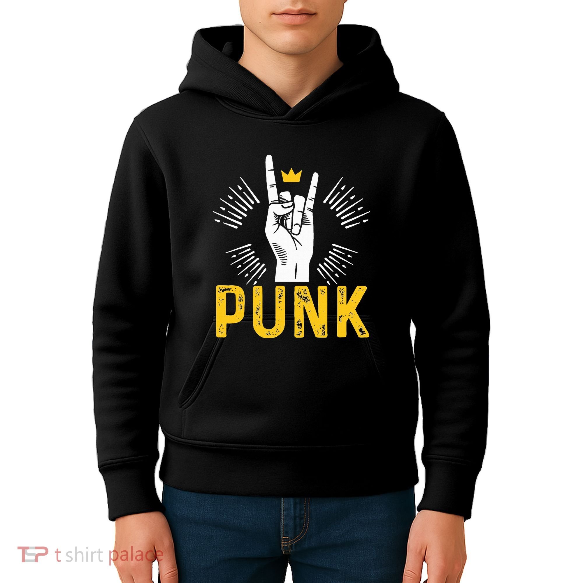 Punk Punk Rock Music Rocker Punker Kids Hoodie