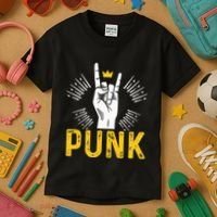 Punk Punk Rock Music Rocker Punker Kids T-Shirt thumb 3