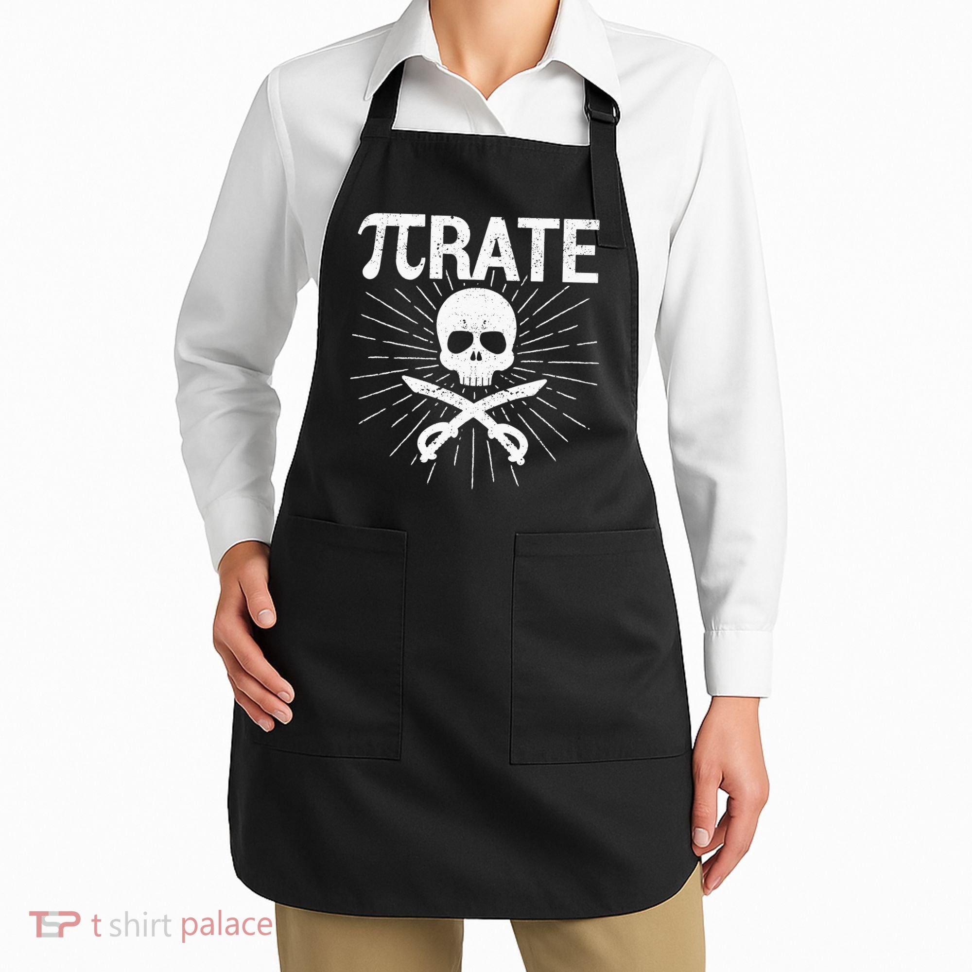 Pirate Pi Rate Pi Day Math Pirates Mathematician Nerd Geek Apron