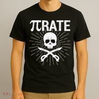 Pirate Pi Rate Pi Day Math Pirates Mathematician Nerd Geek T-Shirt thumb 3