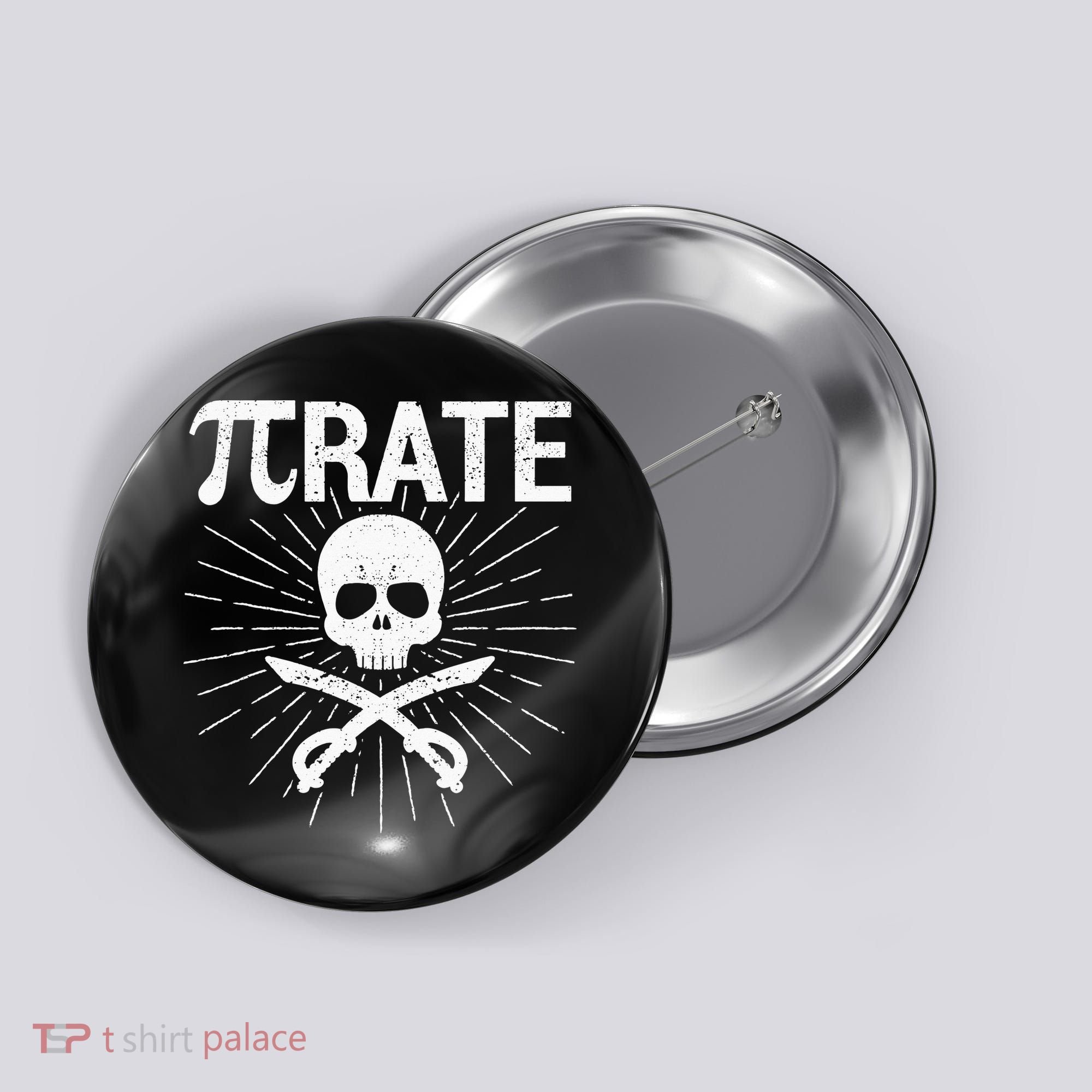 Pirate Pi Rate Pi Day Math Pirates Mathematician Nerd Geek Button