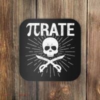 Pirate Pi Rate Pi Day Math Pirates Mathematician Nerd Geek Coaster thumb 0