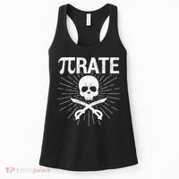 Pirate Pi Rate Pi Day Math Pirates Mathematician Nerd Geek Women's Tank Top thumb 0