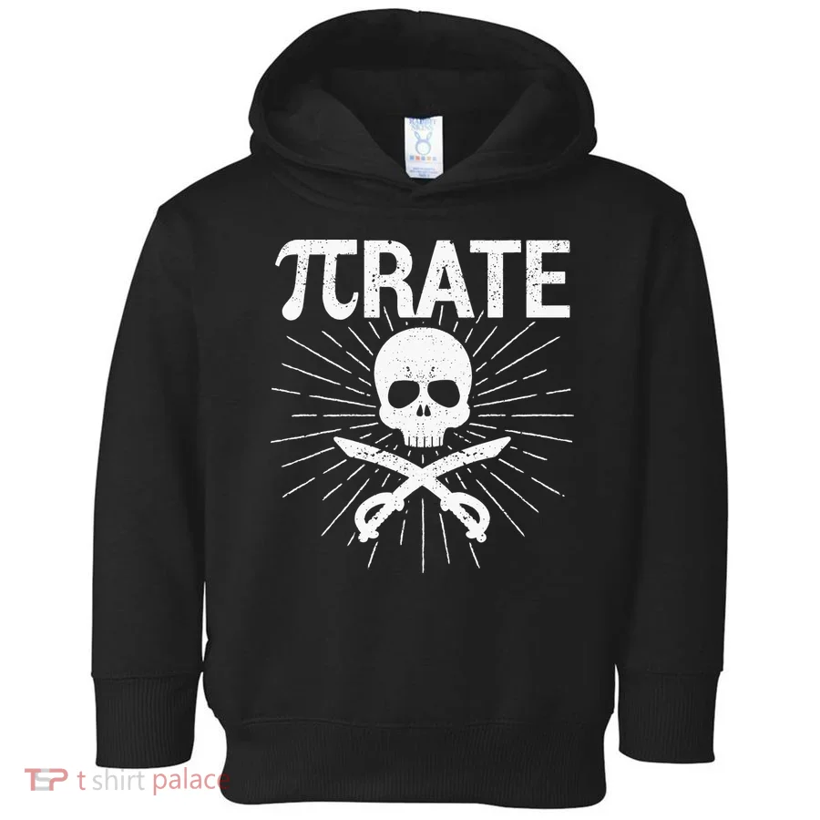 Pirate Pi Rate Pi Day Math Pirates Mathematician Nerd Geek Toddler Hoodie