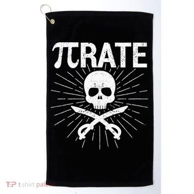 Pirate Pi Rate Pi Day Math Pirates Mathematician Nerd Geek Golf Towel