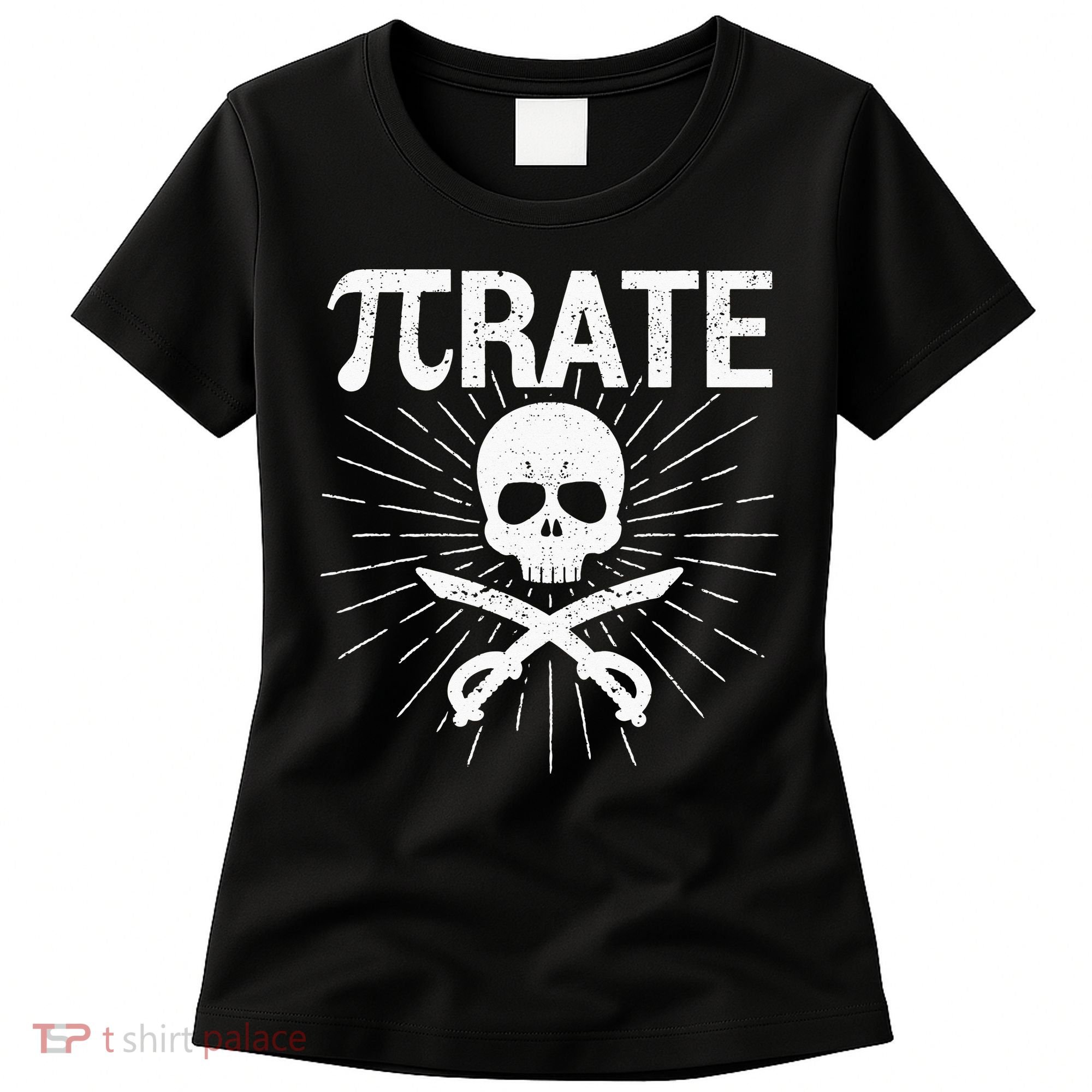 Pirate Pi Rate Pi Day Math Pirates Mathematician Nerd Geek Women's T-Shirt