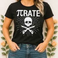 Pirate Pi Rate Pi Day Math Pirates Mathematician Nerd Geek Women's T-Shirt thumb 2