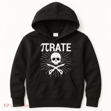 Pirate Pi Rate Pi Day Math Pirates Mathematician Nerd Geek Kids Hoodie