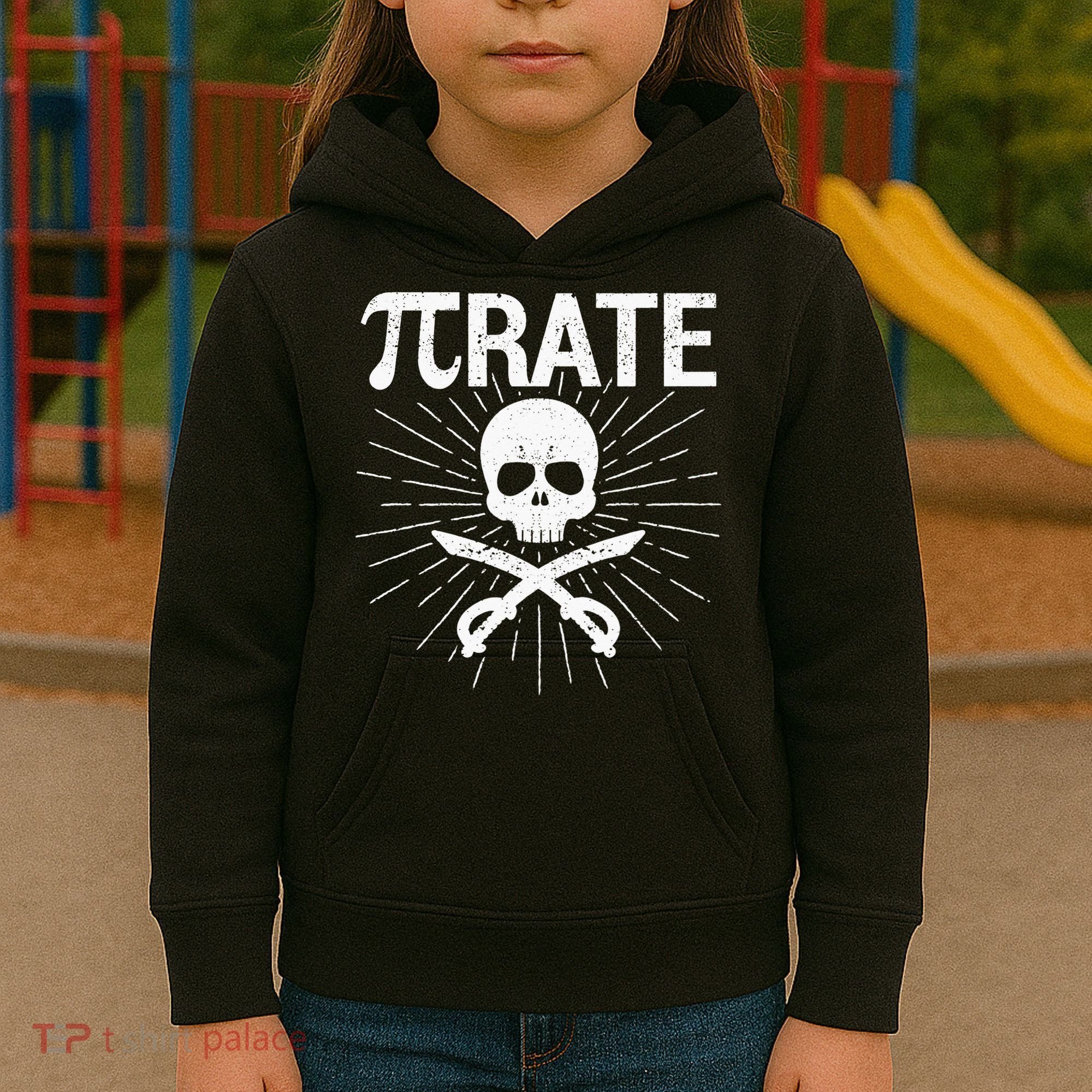 Pirate Pi Rate Pi Day Math Pirates Mathematician Nerd Geek Kids Hoodie