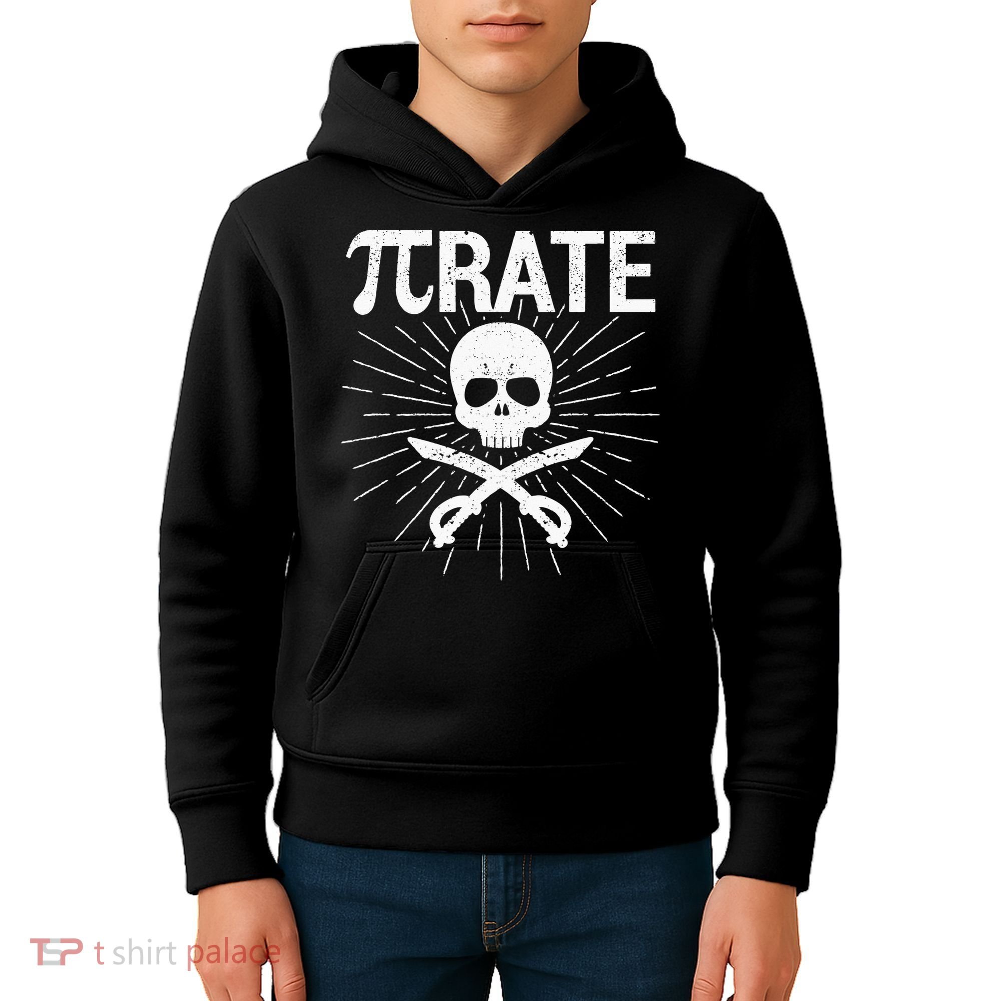 Pirate Pi Rate Pi Day Math Pirates Mathematician Nerd Geek Kids Hoodie