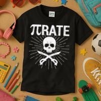 Pirate Pi Rate Pi Day Math Pirates Mathematician Nerd Geek Kids T-Shirt thumb 3