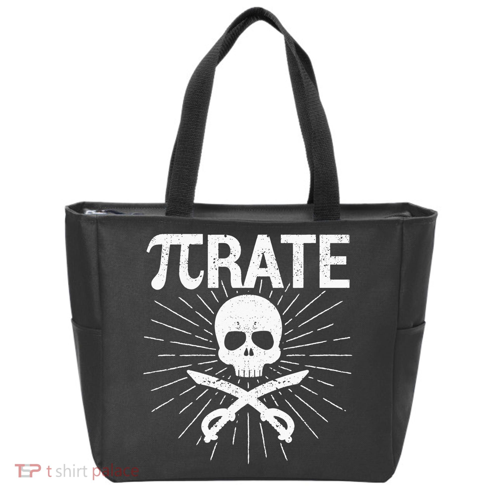 Pirate Pi Rate Pi Day Math Pirates Mathematician Nerd Geek Tote Bag