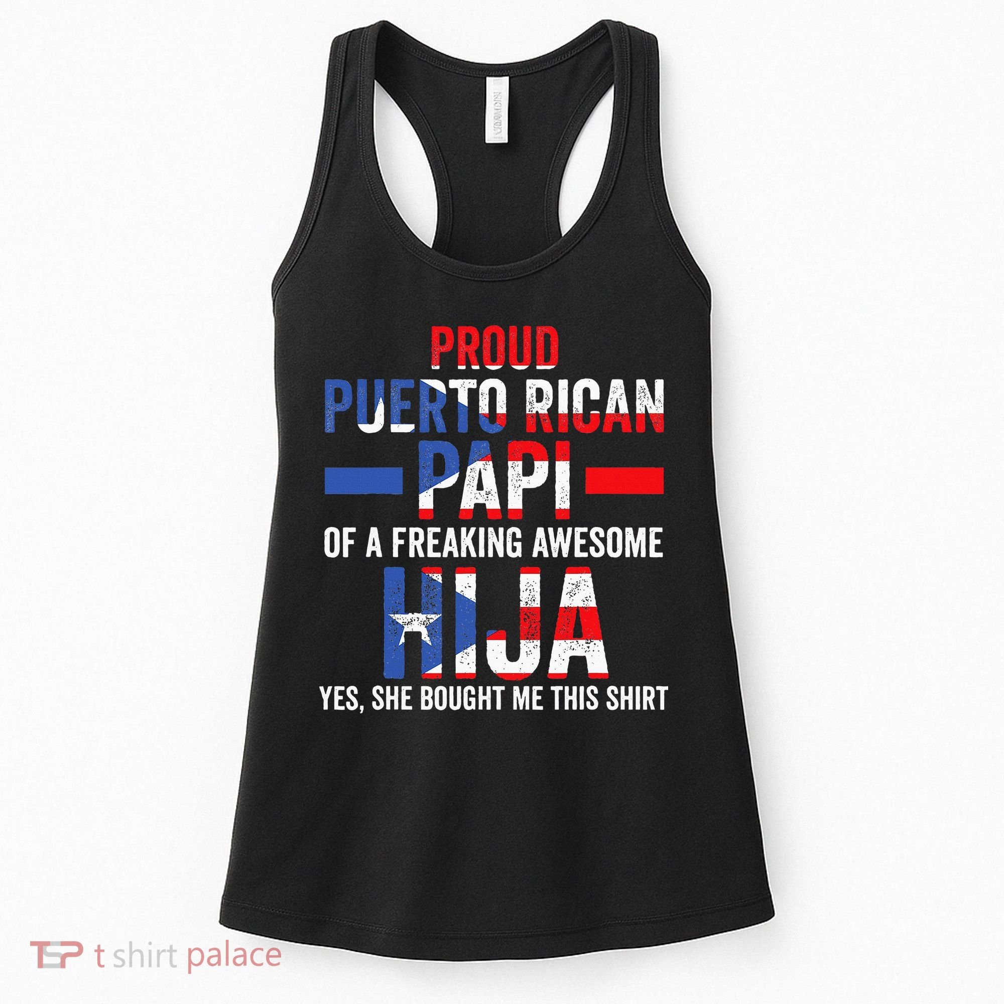 Proud Puerto Rican Papi Of Hija Puerto Rico Dad Daughter Women's Tank Top
