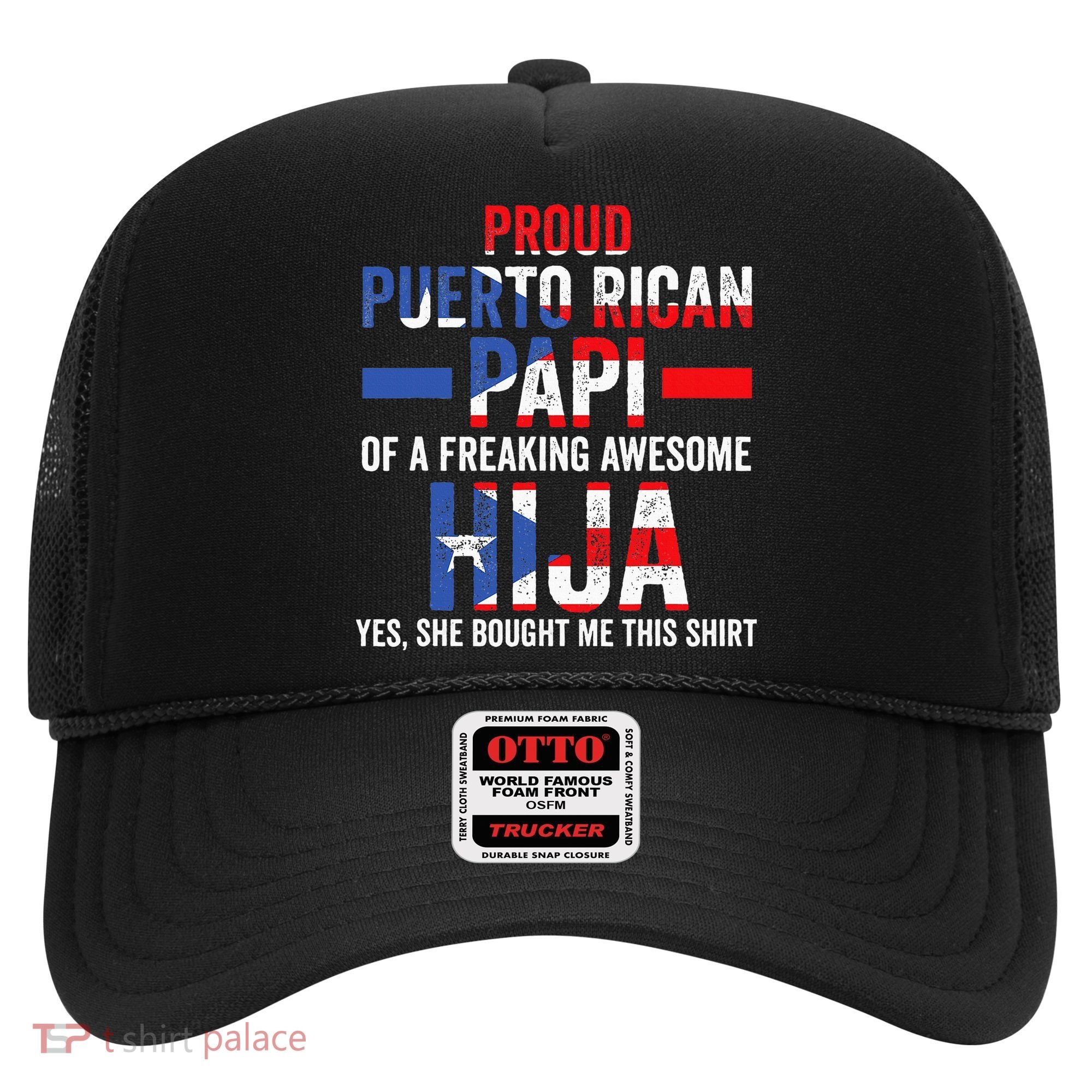 Proud Puerto Rican Papi Of Hija Puerto Rico Dad Daughter Hat