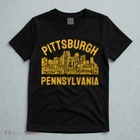 Pittsburgh Pennsylvania Steel City Skyline 412 Yinz Home T-Shirt thumb 5