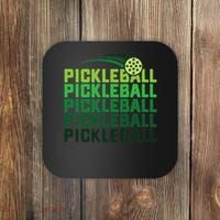 Pickleball Player S And More, Men And Women. Coaster thumb 0