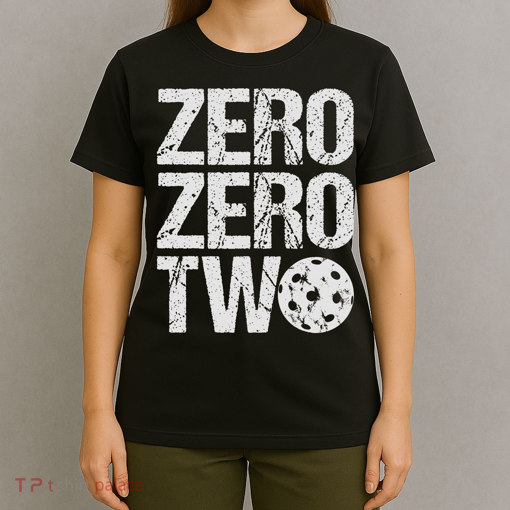 Pickleball Player Starting Score ZeroZero Two Serve First  T-Shirt