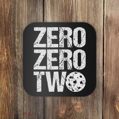 Pickleball Player Starting Score ZeroZero Two Serve First  Coaster