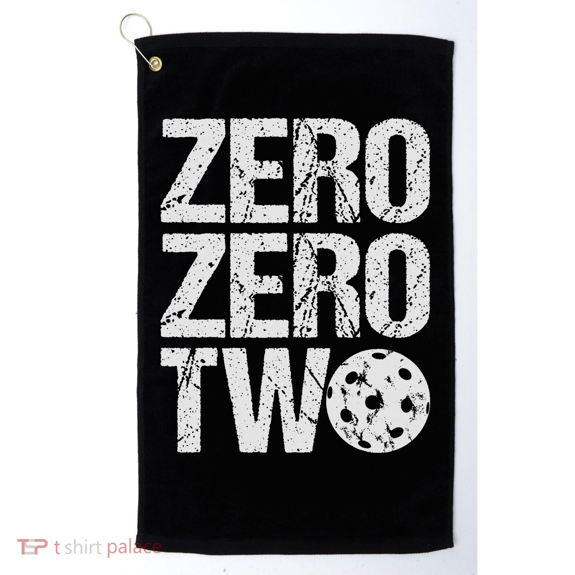 Pickleball Player Starting Score ZeroZero Two Serve First  Golf Towel